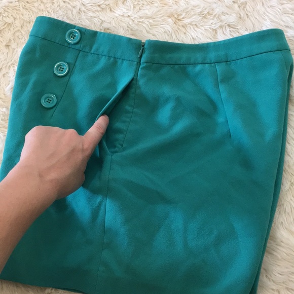 Super cute teal high waisted shorts, large - Picture 6 of 7